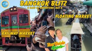 Bangkok Thailand  Floating Market | Railway Market | Soi Cowboy | Hyatt Regency Club Level  4K